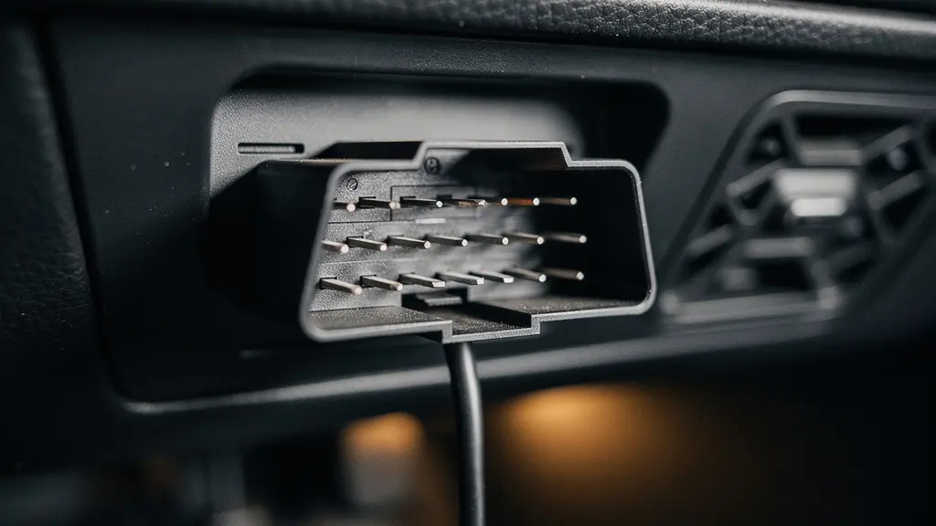 Gros plan sur un outil de diagnostic automobile posé sur un capot moteur ouvert, illustrant la complexité des pannes électroniques modernes