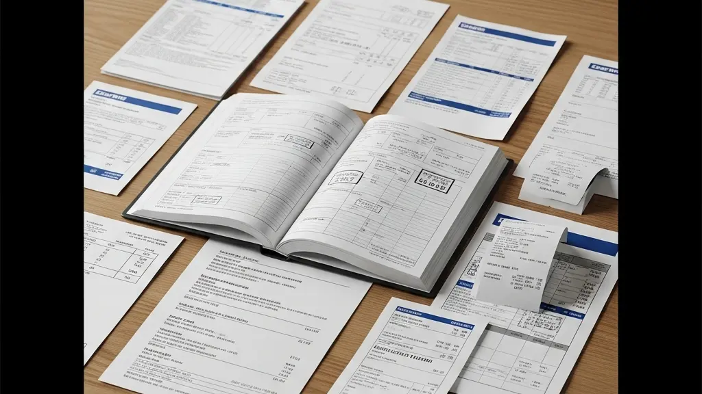 Documents d'entretien automobile organisés pour une expertise